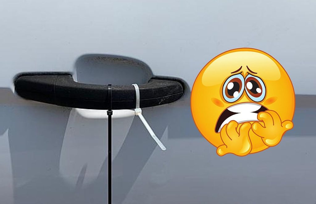 Zip Tie on a Car Door Handle? Do this Immediately!