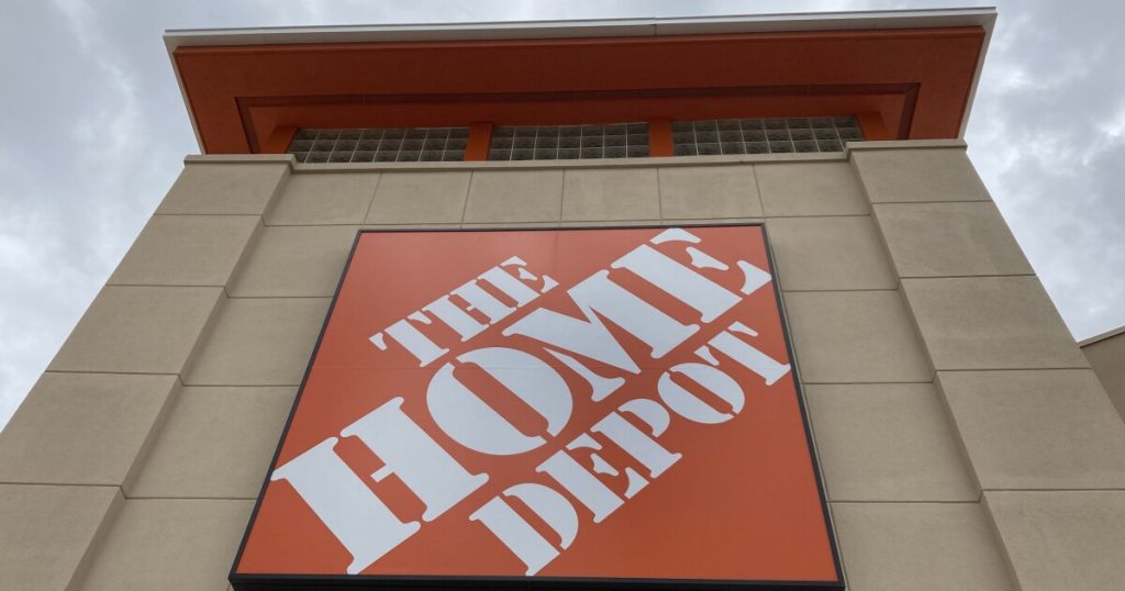 Home Depot tops expectations, but signs of spending pullback by Americans emerge