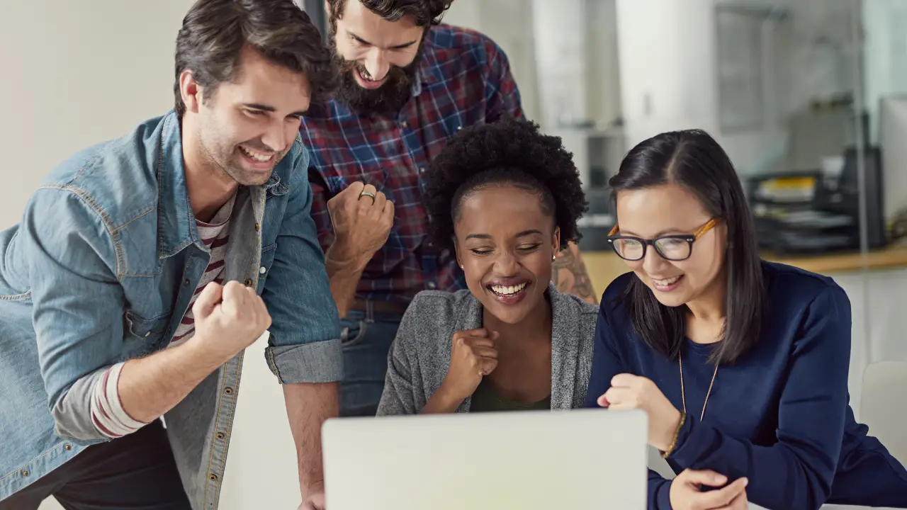 short term loans - group happy to get loan and the benefits it brings