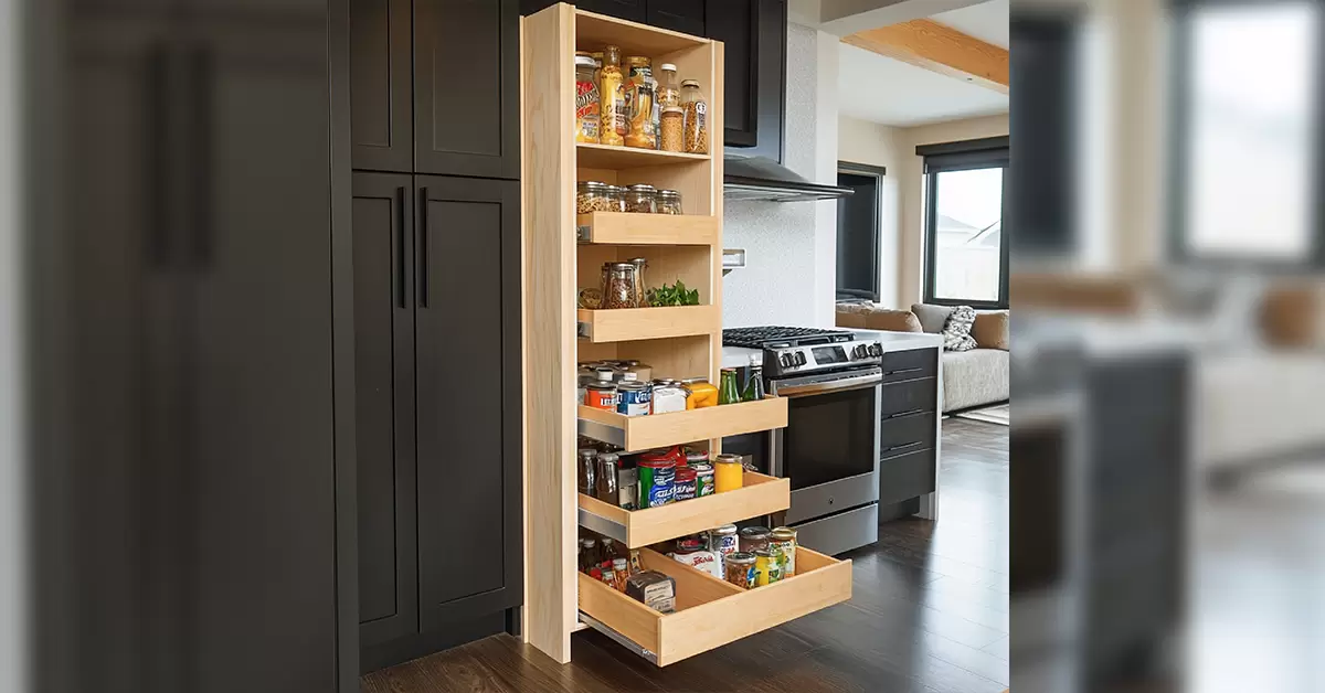 Organize Tall Corner Cabinets or Shelves