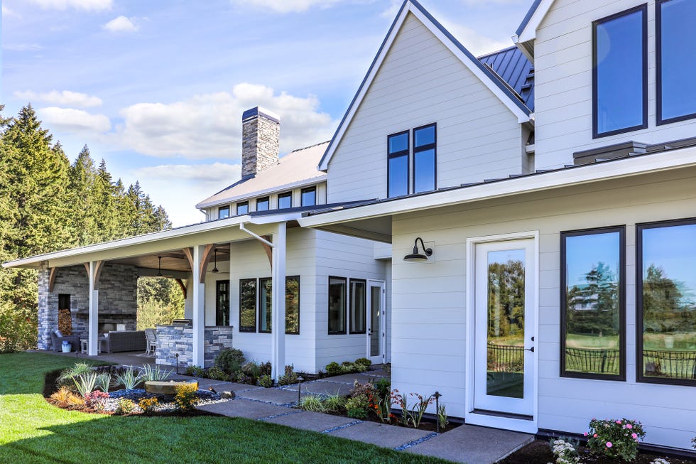 a house with fiber cements siding