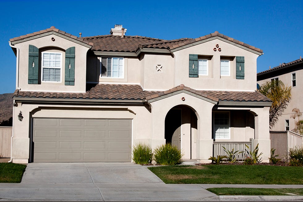 a house with a garage