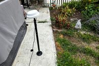 An area before cutting the grass with the MAMMOTION YUKA mini (H Version) Perimeter Wire-Free Robot Lawn Mower